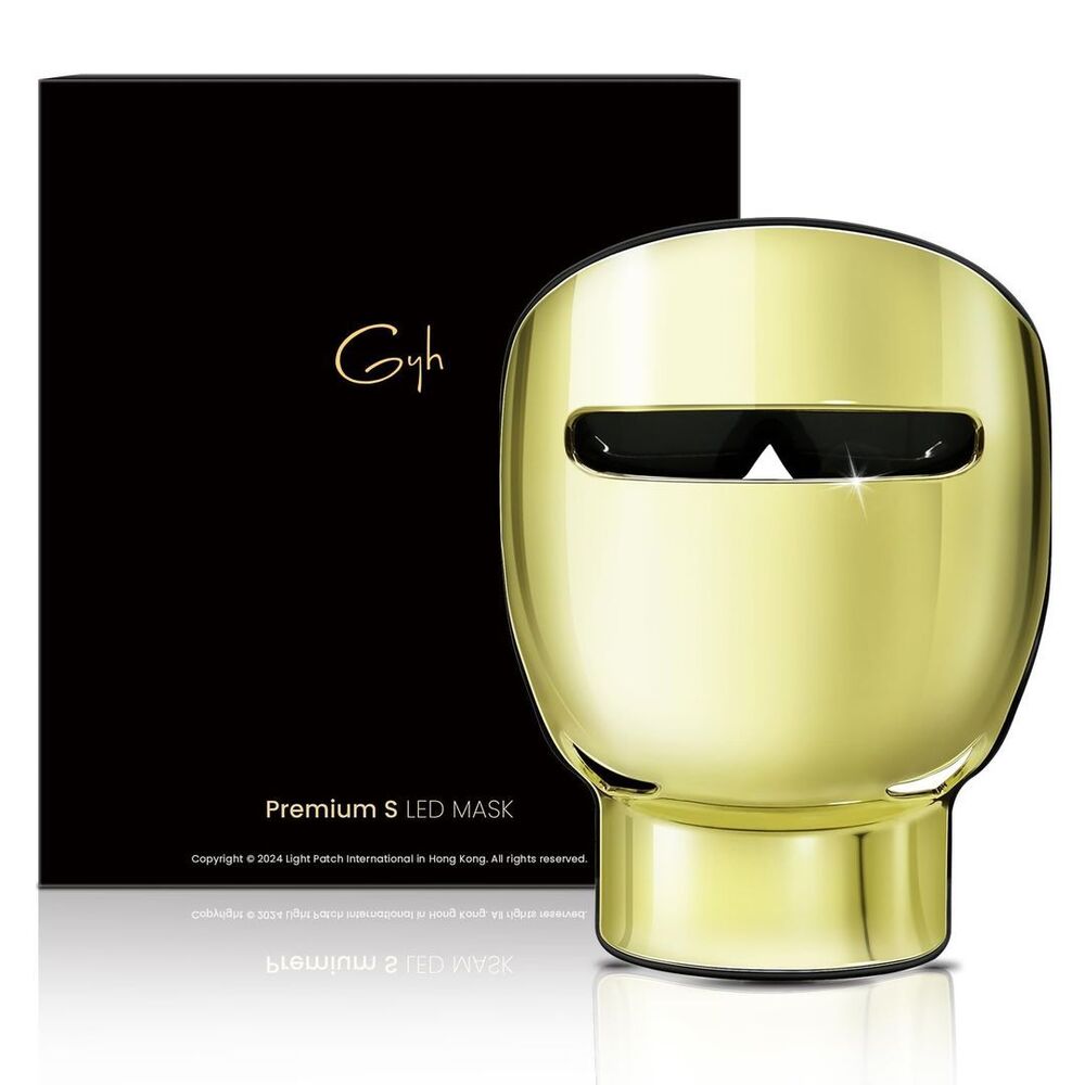 GYH 7-Color LED Light Therapy Face & Neck Mask with Handheld Light Wand